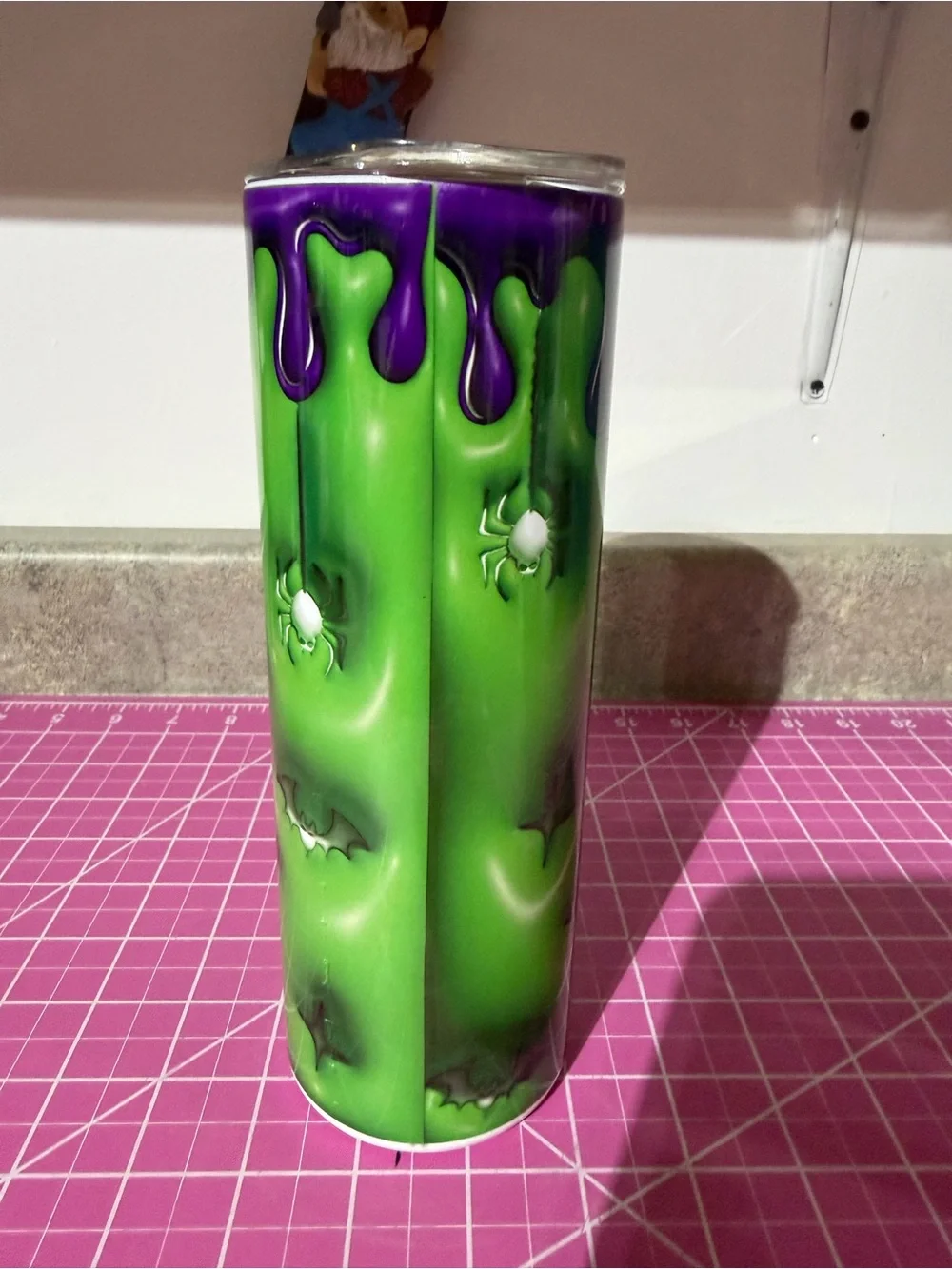 Green & Purple 'Eat, Drink and Be Scary' 20oz Insulated Tumbler